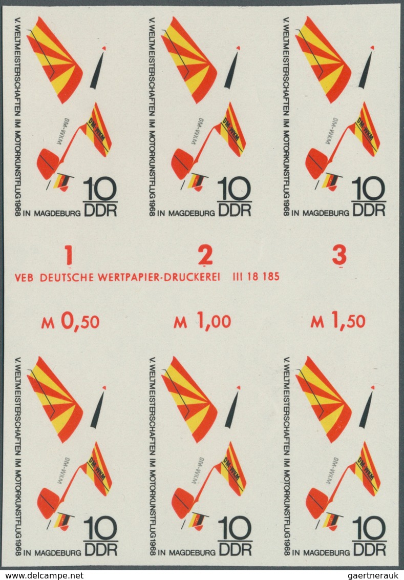 20301 DDR: 1968, Weltmeisterschaften Im Motorkunstflug In Magdeburg 10 Pf. 'Sportflugzeug Type Trener' In - Other & Unclassified