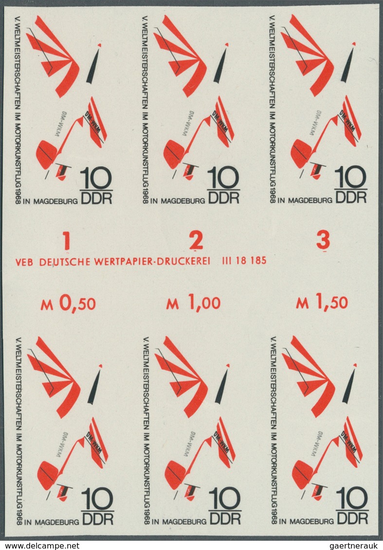 20301 DDR: 1968, Weltmeisterschaften Im Motorkunstflug In Magdeburg 10 Pf. 'Sportflugzeug Type Trener' In - Other & Unclassified