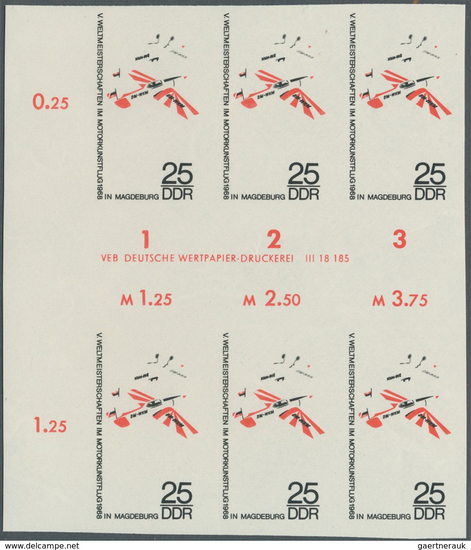 20302 DDR: 1968, Weltmeisterschaften im Motorkunstflug in Magdeburg 25 Pf. 'Sportflugzeuge Type Trener bei