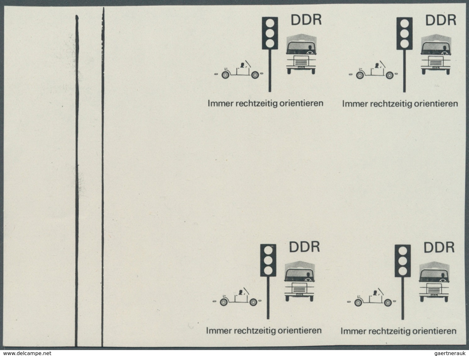 20312 DDR: 1969, Sicherheit Im Straßenverkehr 10 Pf. 'Immer Rechtzeitig Orientieren (Ampel)' In 6 Verschie - Other & Unclassified