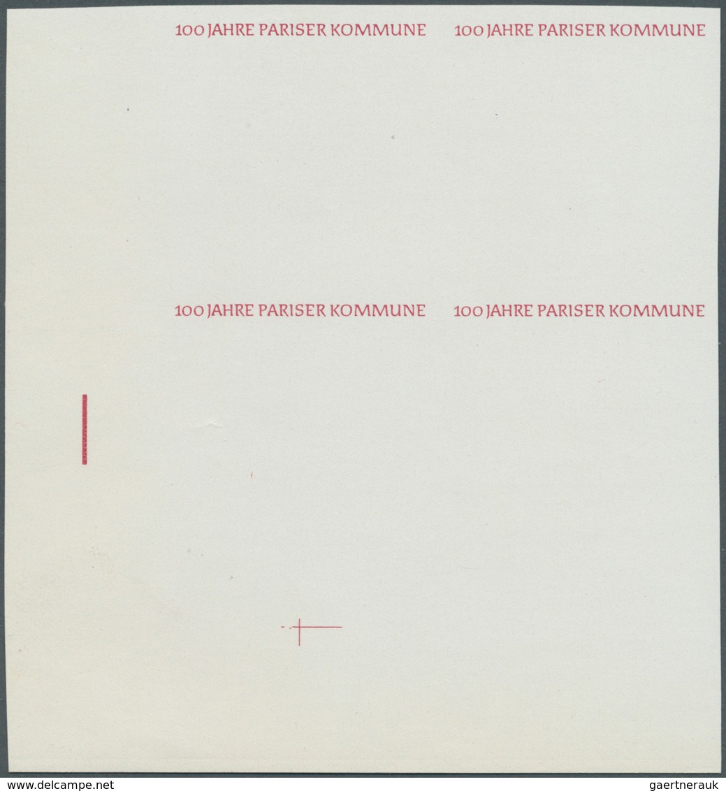 20349 DDR: 1971, 100 Jahre Pariser Kommune 20 Pf. 'Von Frauen Verteidigte Barrikade Auf Dem Place Blanche' - Other & Unclassified