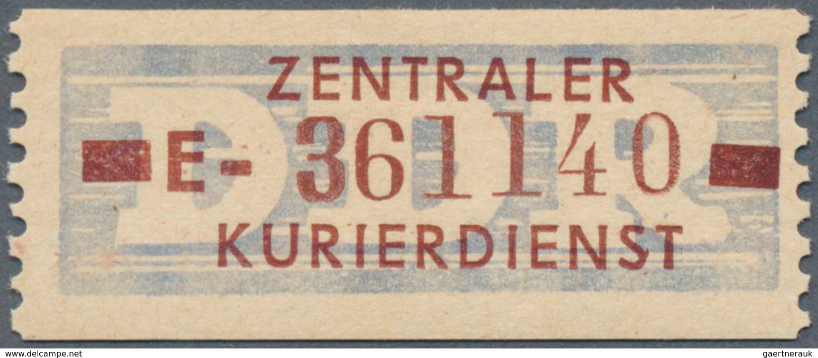 20394 DDR - Dienstmarken B (Verwaltungspost A / Zentraler Kurierdienst): 1958, 10 Pfg E = Leipzig, Tadello - Other & Unclassified