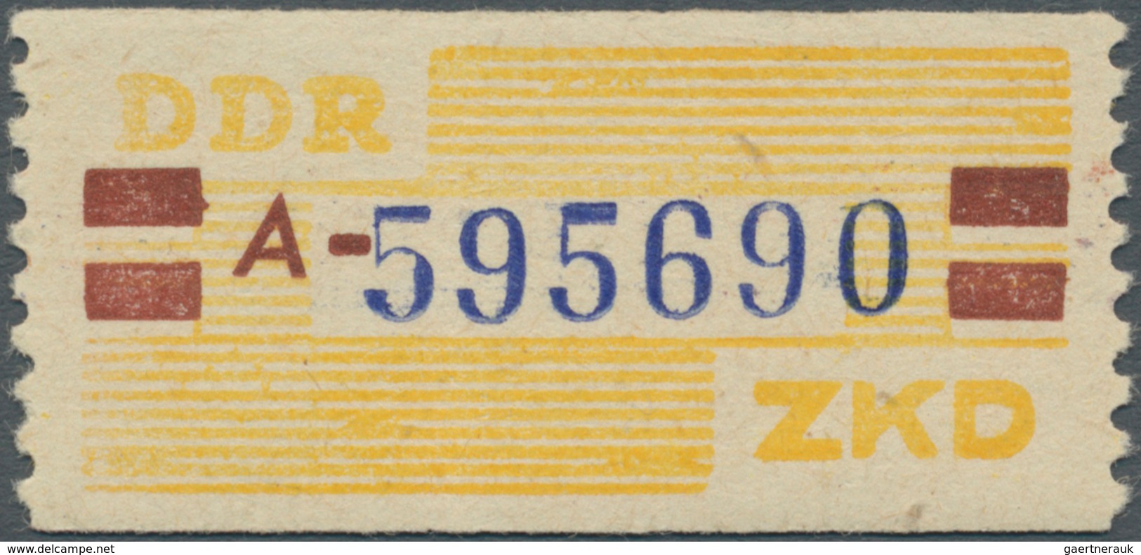 20398 DDR - Dienstmarken B (Verwaltungspost A / Zentraler Kurierdienst): 1959, Wertstreifen Für Den ZKD, 2 - Other & Unclassified