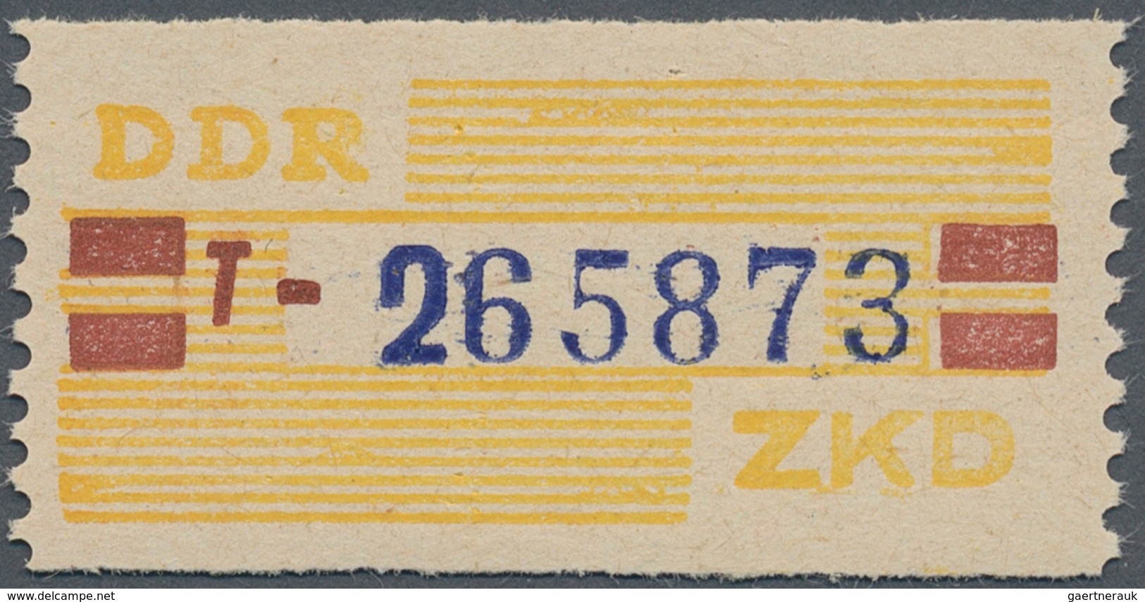 20399 DDR - Dienstmarken B (Verwaltungspost A / Zentraler Kurierdienst): 1959, ZKD 20 Pfg T (Gera) Postfri - Other & Unclassified