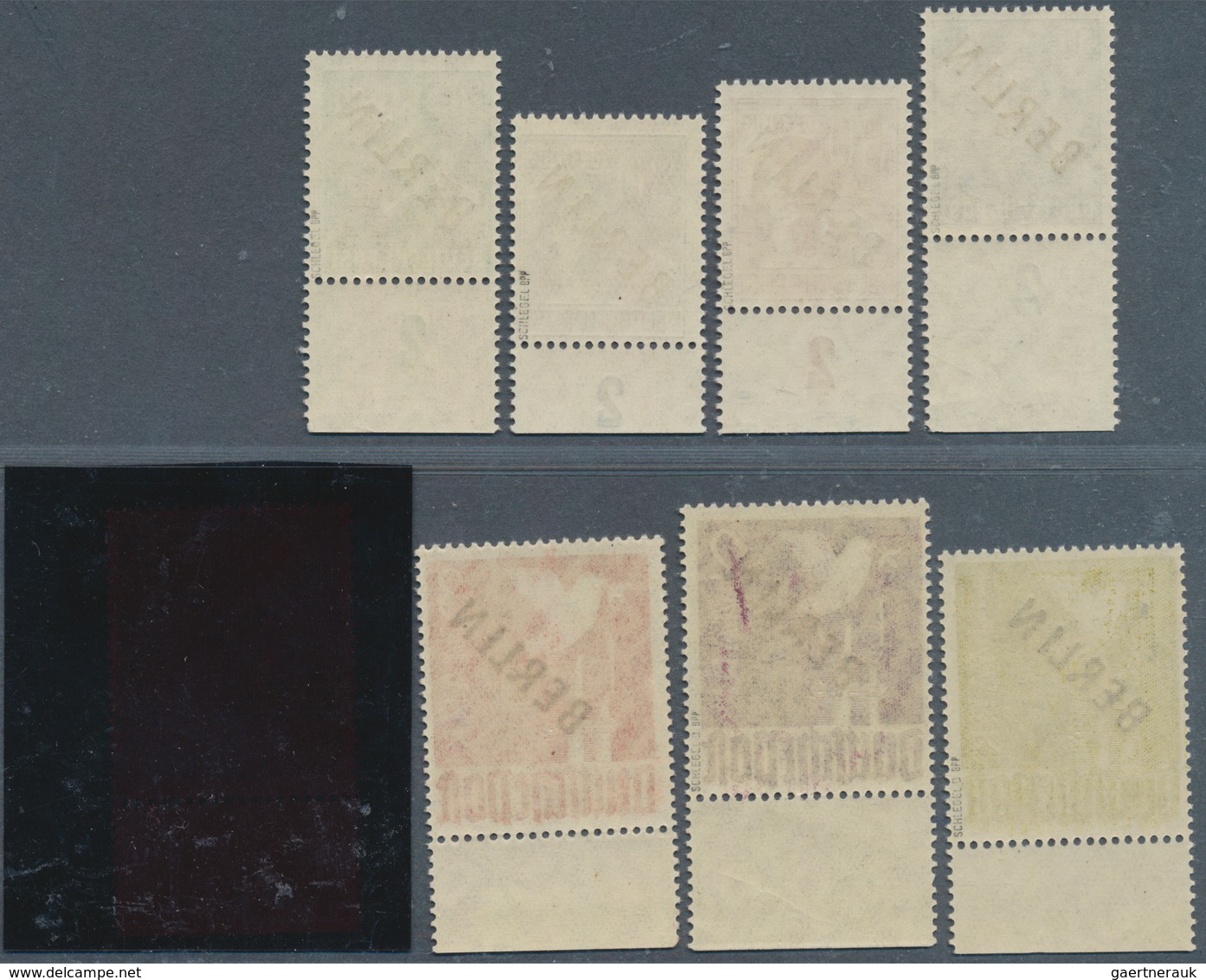 20504 Berlin: 1948, 2 Pfg. Bis 5 M. Schwarzaufdruck, Komplette Serie, Einheitlich Vom Platten. Bzw. Walzen - Other & Unclassified