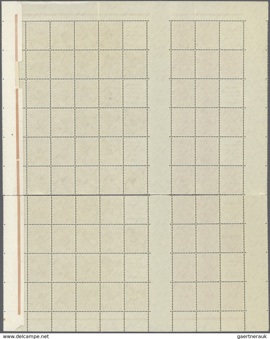 20595 Berlin - Markenheftchenbogen: 1952, Zusammendruckbogen Bauten Mit Je 5 H-Blättern Nr. 5 Bis 10, Boge - Booklets
