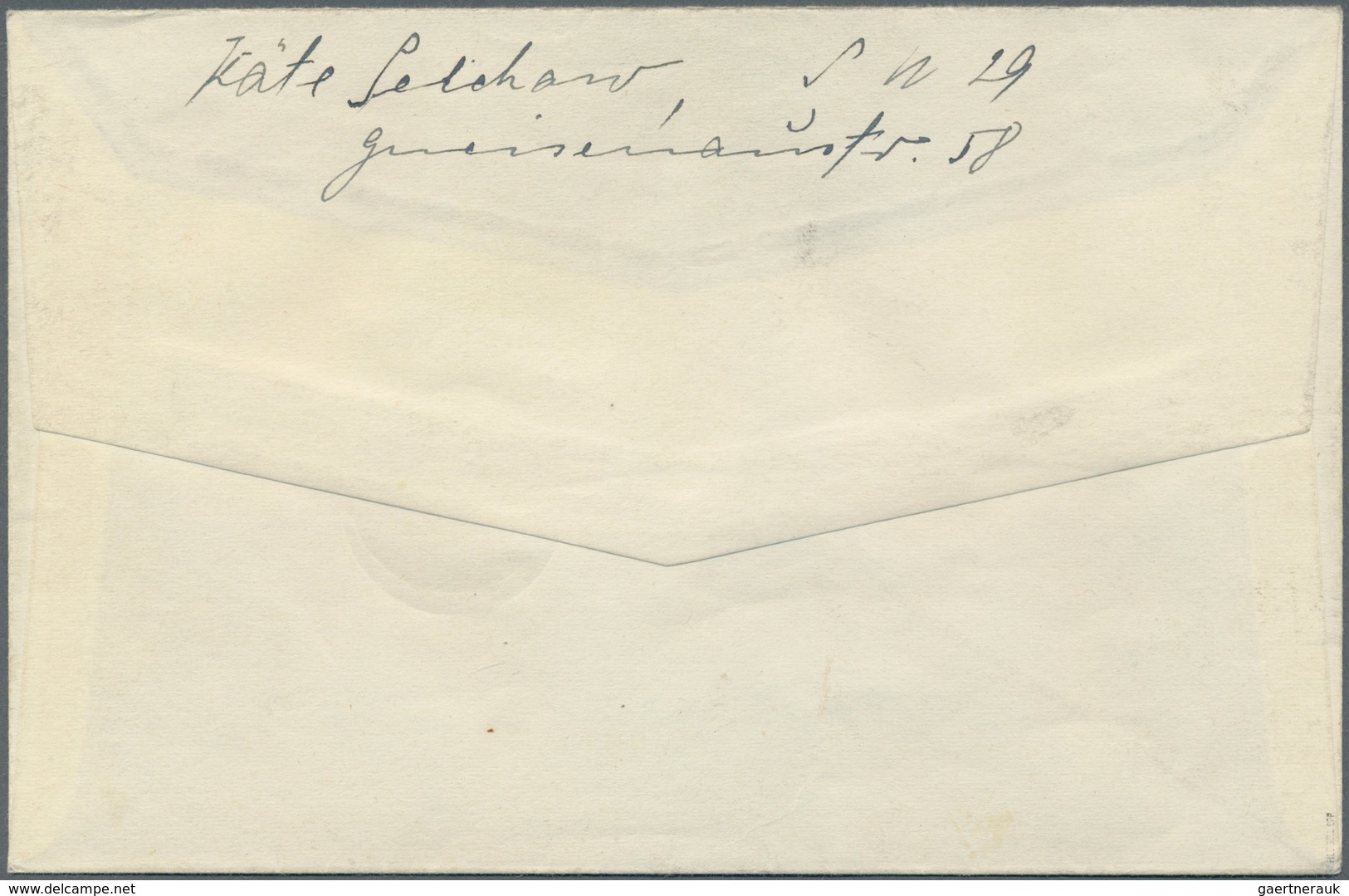 20612 Berlin - Postschnelldienst: 1949, Schnelldienstbrief 1.- DM Im Ersten Tarif Mit 3 X 2, 10 Und 84 Pfe - Lettres & Documents
