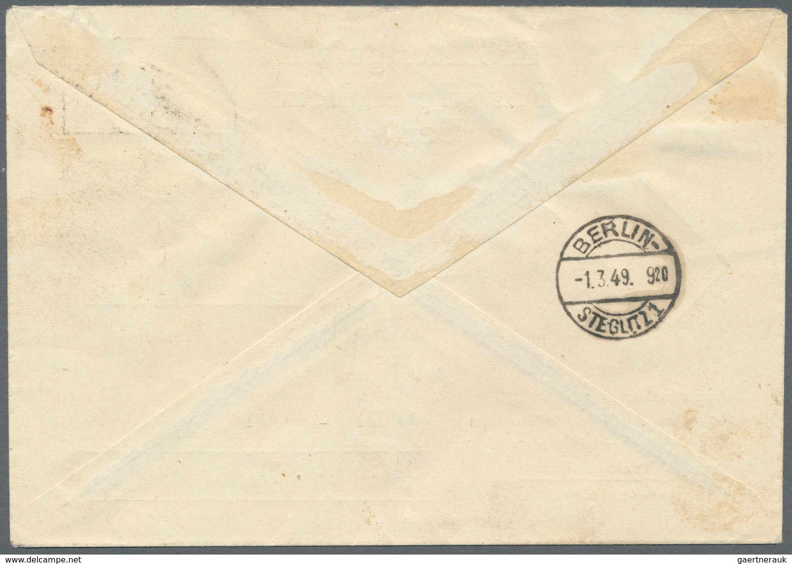 20620 Berlin - Postschnelldienst: 1949, 1.3.: Amtlicher Umschlag Zur Eröffnung Des Postschnelldienst Mit 1 - Covers & Documents
