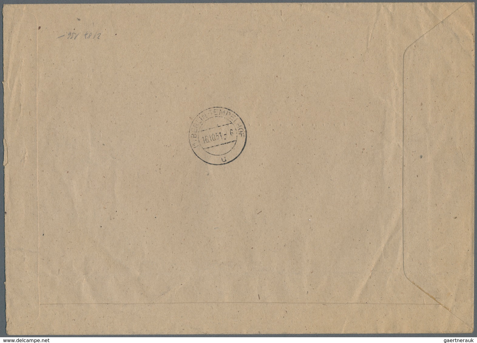 20624 Berlin - Postschnelldienst: 1949, Umschlag Cirka B5 Als Postsache, Gebührenfrei - Absender Senatsver - Covers & Documents