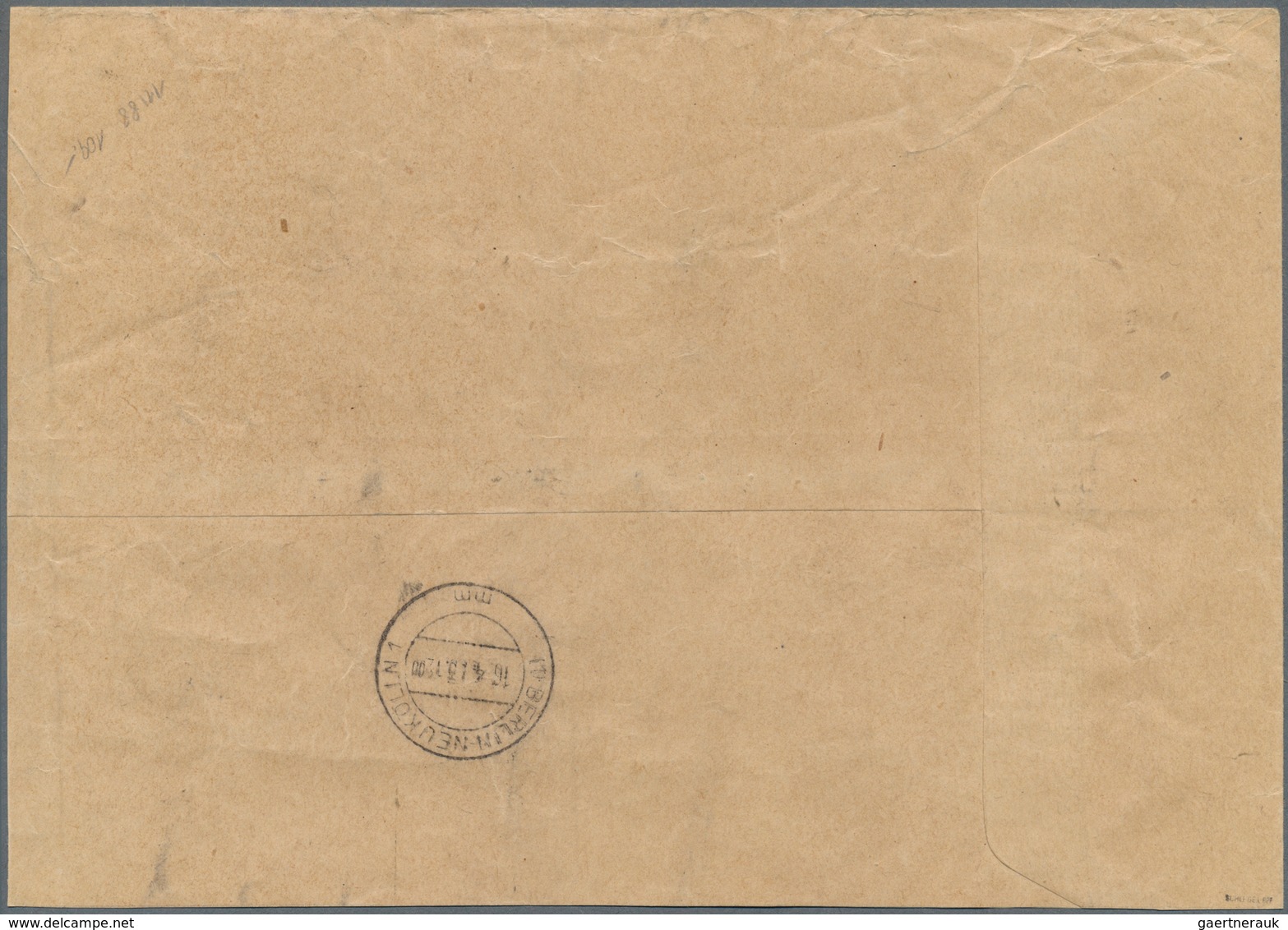 20633 Berlin - Postschnelldienst: 1953, Umschlag Ca. 20,5 X 14,5 Cm ( Etwas Verkleinert) Als Postsache Geb - Covers & Documents