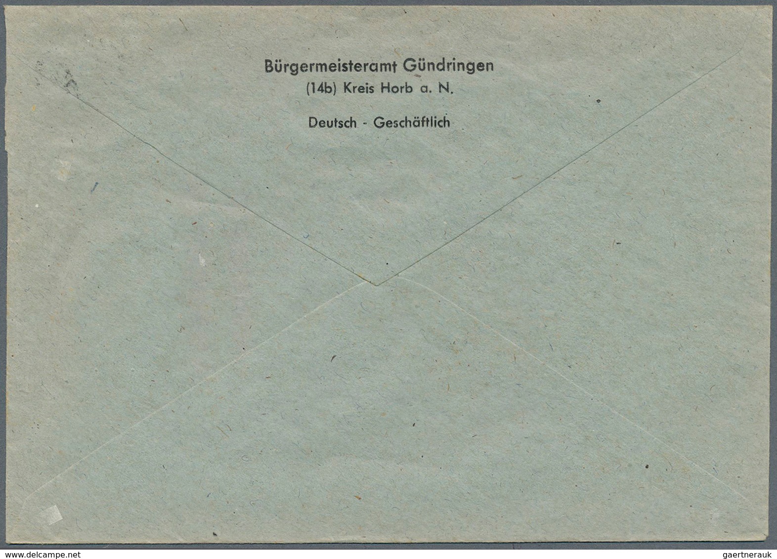 20679 Französische Zone - Württemberg - Wohnungsbau-Abgabe: 1949, Notopfer Berlin Geschnitten Mit Rotem Au - Sonstige & Ohne Zuordnung