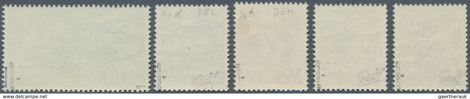 20689 Saarland (1947/56): 1946, Freimarken Neuauflage Ohne Aufdruck Einwandfrei Postfrisch, Dabei 226 II F - Unused Stamps