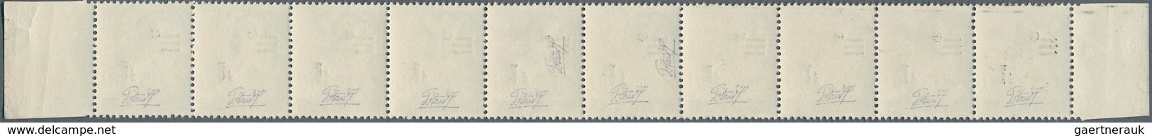 20690 Saarland (1947/56): 1947, Freimarken Mit Kopfstehendem Aufdruck Dabei Nr. 226 II K, 227 II K, 232 II - Unused Stamps