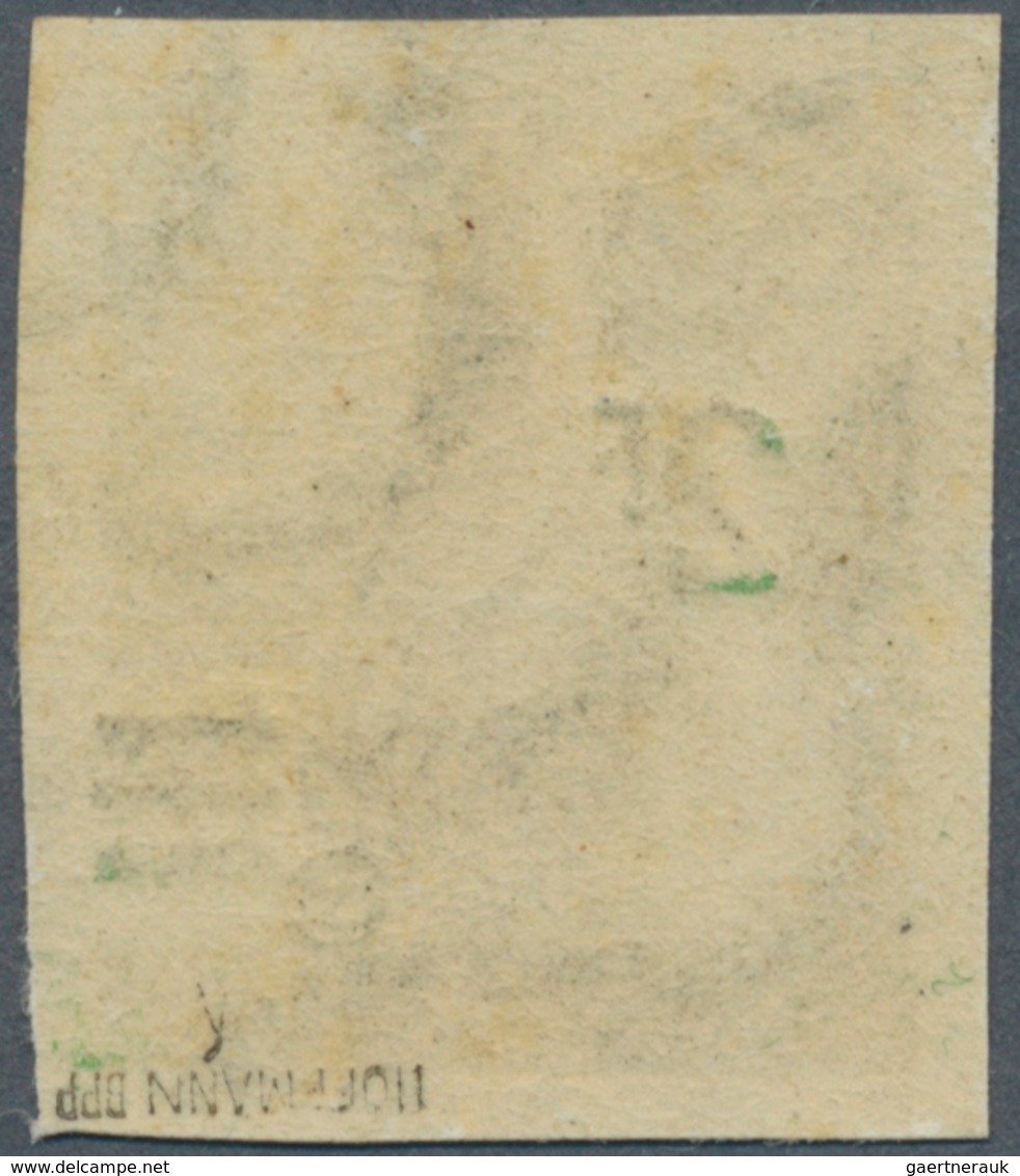 20693 Saarland (1947/56): 1947, 2 Fr Auf 12 Pf Urdruck Ungezähnt Postfrisch, Geprüft. - Unused Stamps