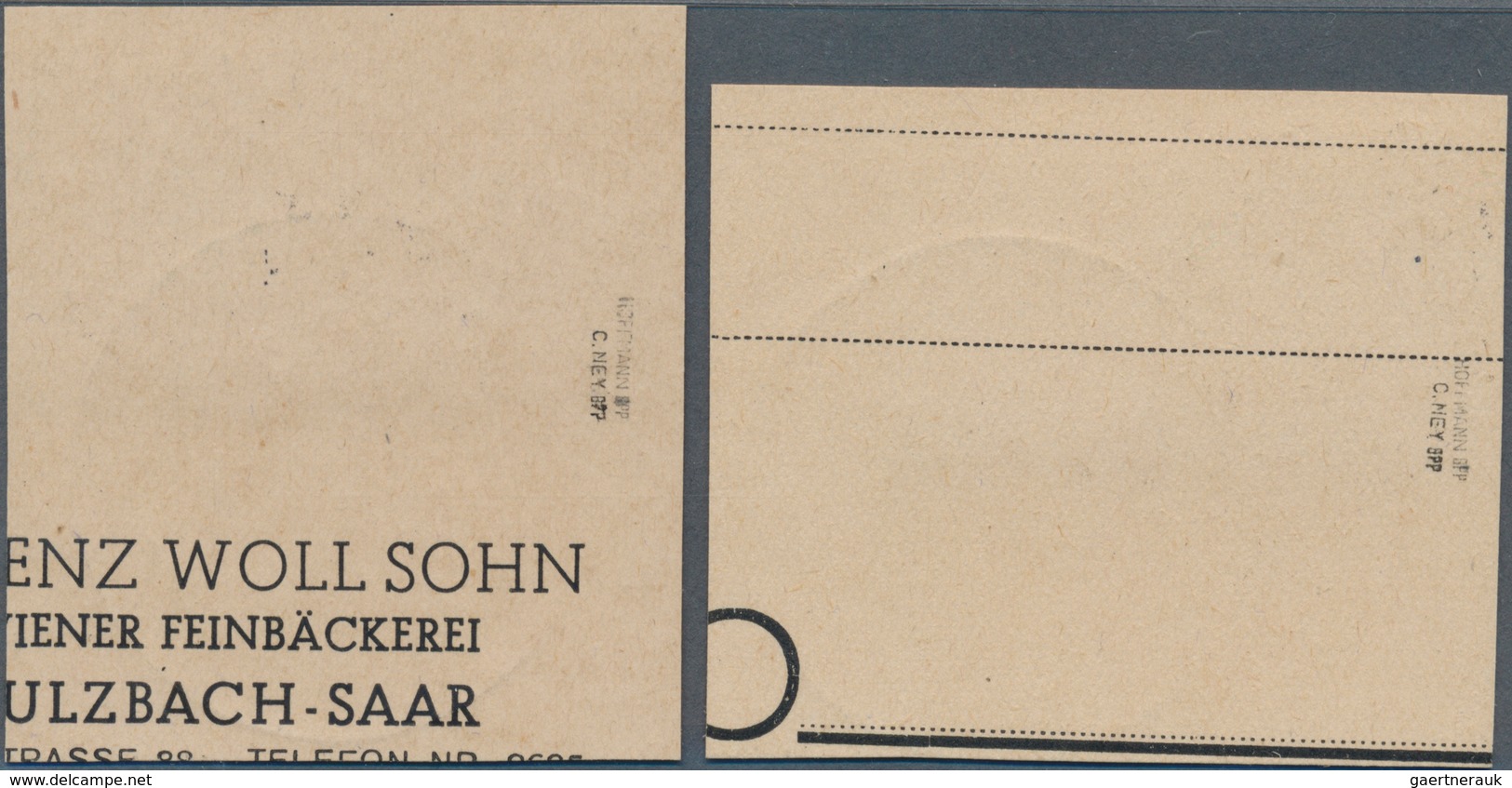 20718 Saarland (1947/56): 1949, Jugendherbergswerk In Type I, Ausgesucht Schöne Luxusbriefstücke. M?260,-. - Unused Stamps