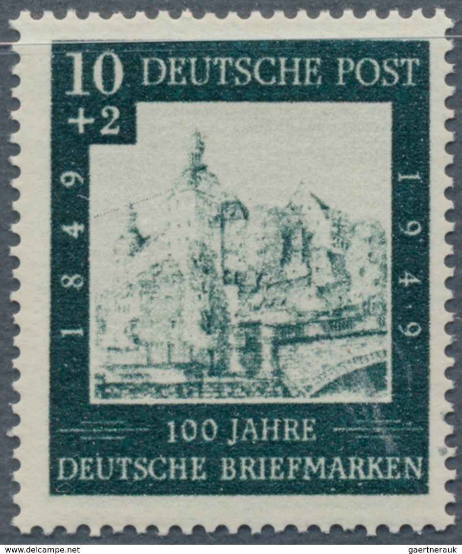 20804 Bundesrepublik Deutschland: 1949, 10 Pfg. "100 JAHRE DEUTSCHE BRIEFMARKEN", Versuchsdruck In ähnlich - Other & Unclassified