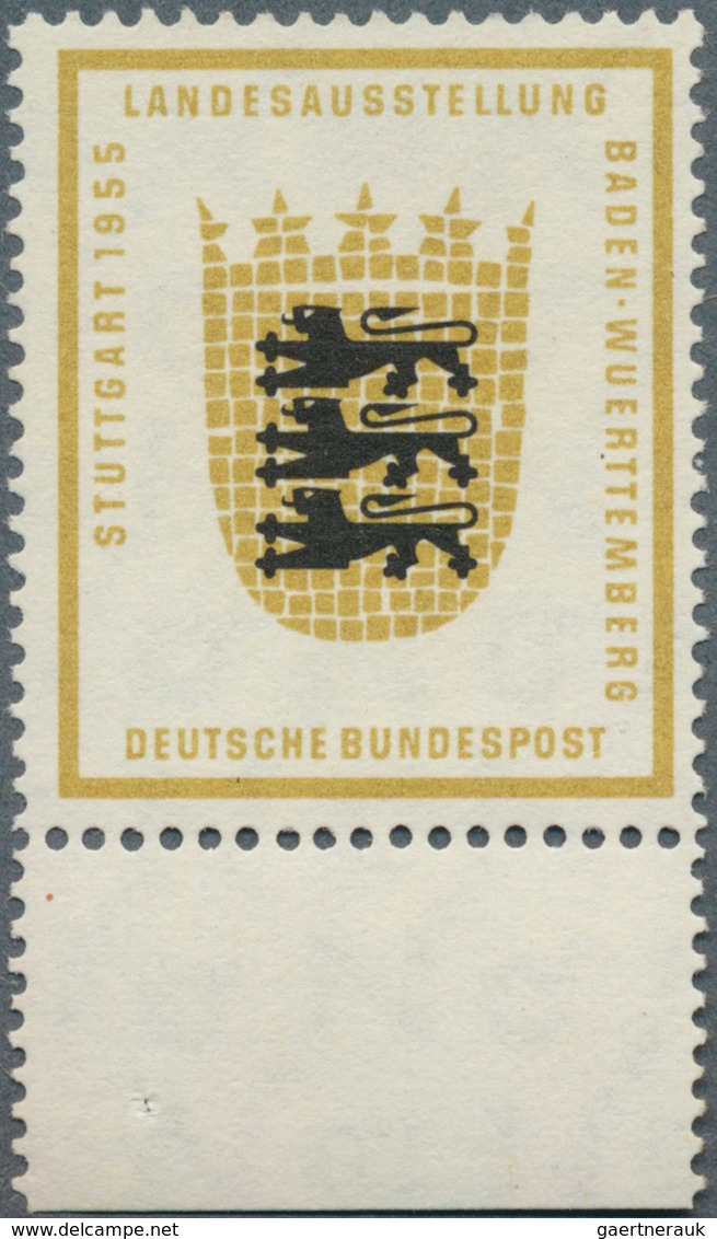 20852 Bundesrepublik Deutschland: 1955, 10 Pfg. Wappen Von Baden-Württemberg Mit Abart "Wertziffer Fehlend - Other & Unclassified