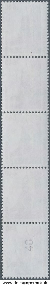 20947 Bundesrepublik - Rollenmarken: 1995, Postfrischer 5er Streifen 640 Pf "Dom Zu Speyer" Mit Plattenfeh - Roller Precancels