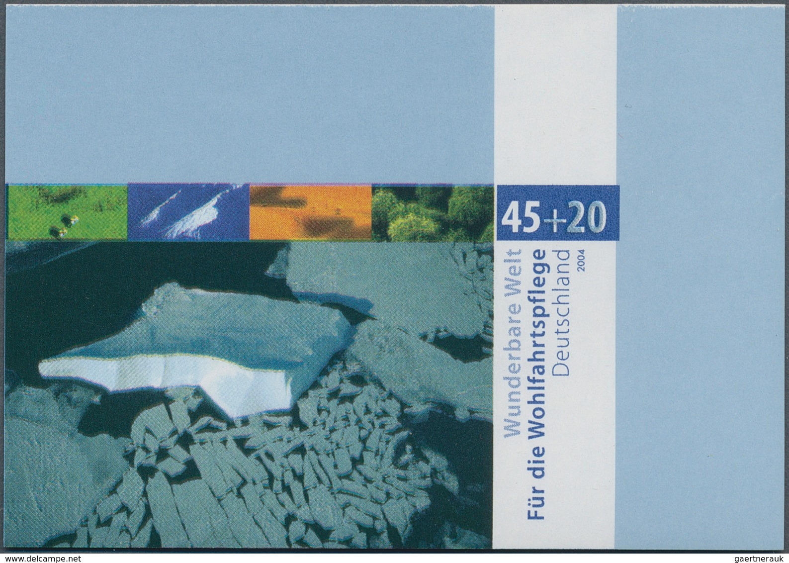 20970 Bundesrepublik Deutschland: 2004, 45 + 20 C Eisberg, Rechtes Oberes Eckrandstück, Ungezähnt, Tadello - Other & Unclassified