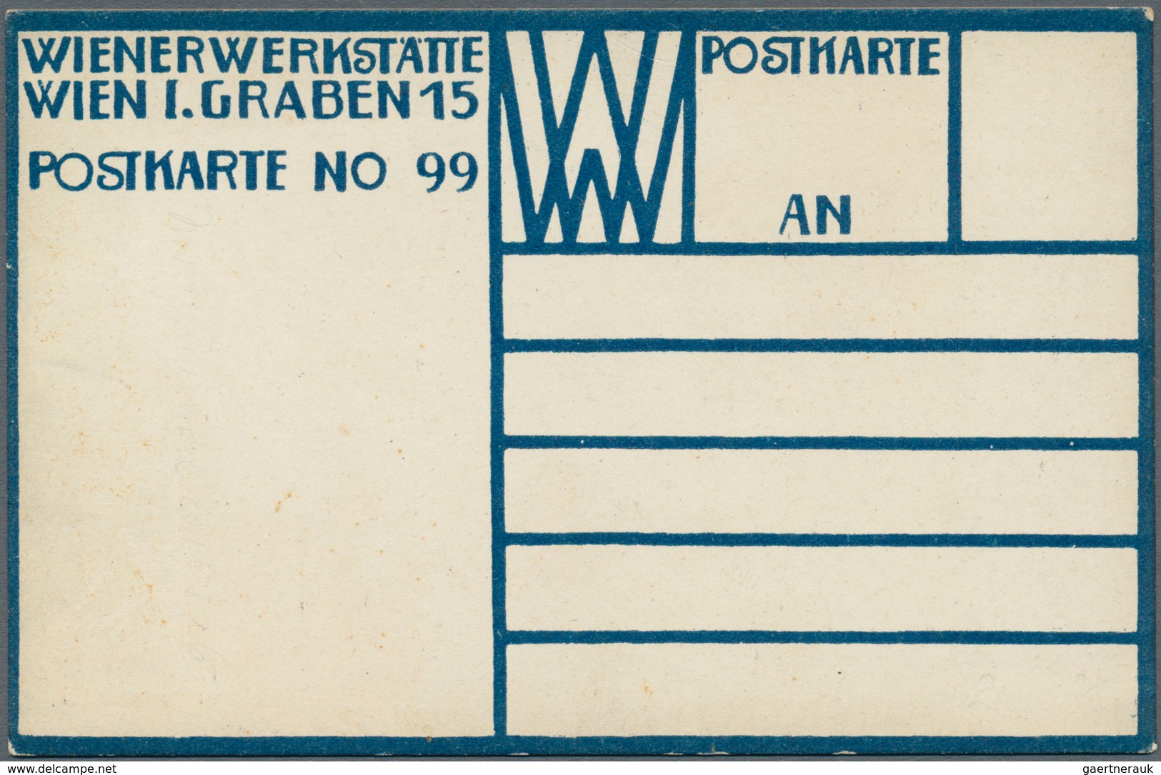 21021 Ansichtskarten: Künstler / Artists: WIENER WERKSTÄTTE, WW 99 Rudolf Kalvach "MUTTERGLÜCK", Ungebrauc - Unclassified