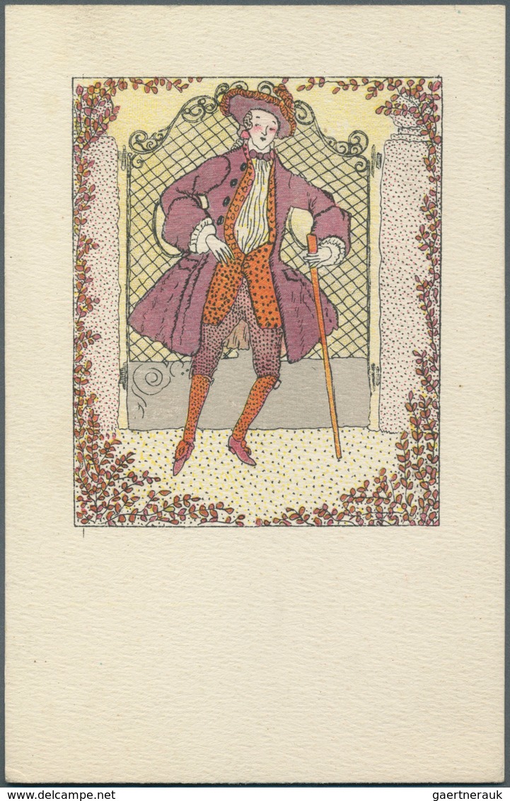 21032 Ansichtskarten: Künstler / Artists: WIENER WERKSTÄTTE, WW 706 Fritzi Löw "Mode", Ungebraucht Und In - Unclassified