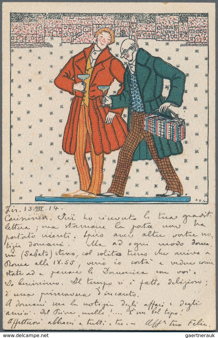 21036 Ansichtskarten: Künstler / Artists: WIENER WERKSTÄTTE, WW 818, Fritzi Löw, Ohne Titel, Verwendet In - Unclassified