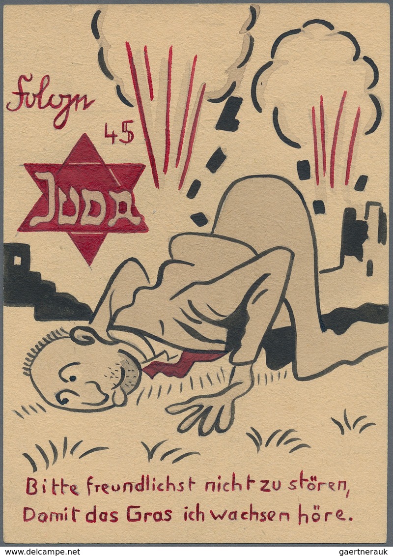 21116 Ansichtskarten: Propaganda: Antisemitismus - "JUDA - Bitte Freundlichst Nicht Zu Stören, Damit Das G - Political Parties & Elections