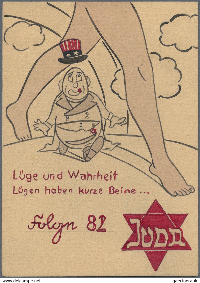 21151 Ansichtskarten: Propaganda: Antisemitismus - "JUDA - Lüge Und Wahrheit", "Folge 82", Zutiefst Antijü - Political Parties & Elections