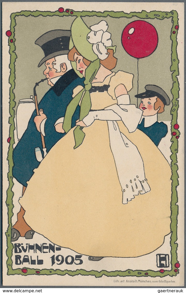 21311 Ansichtskarten: Künstler / Artists: HOHLWEIN, Ludwig (1874 - 1949), Herausragende Sammlung Von 155 F - Unclassified