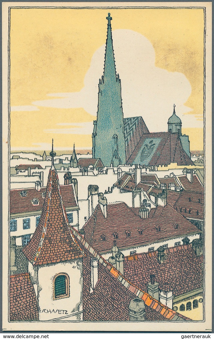21327 Ansichtskarten: Künstler / Artists: SCHWETZ, Karl (1888-1956), österreichischer Maler, Grafiker Und - Zonder Classificatie
