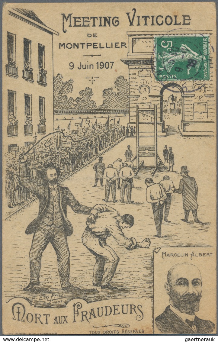 21330 Ansichtskarten: Politik / Politics: 1906-16 Ca.: 21 Französische Ansichtskarten Mit Politischen Them - People