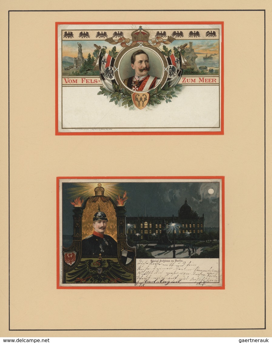 21340 Ansichtskarten: Politik / Politics: KAISER WILHELM II/FAMILIE, 1900/1940 (ca.), umfassende Sammlung