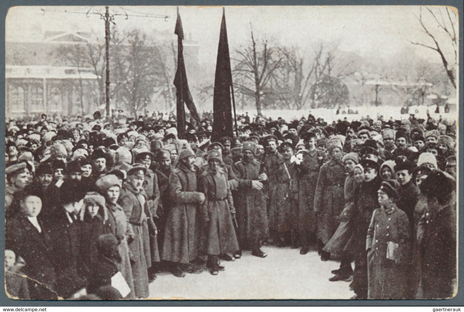 21350 Ansichtskarten: Politik / Politics: RUSSLAND, Revolution 1905 Und Oktoberrevolution 1917, Eine Spann - Personajes