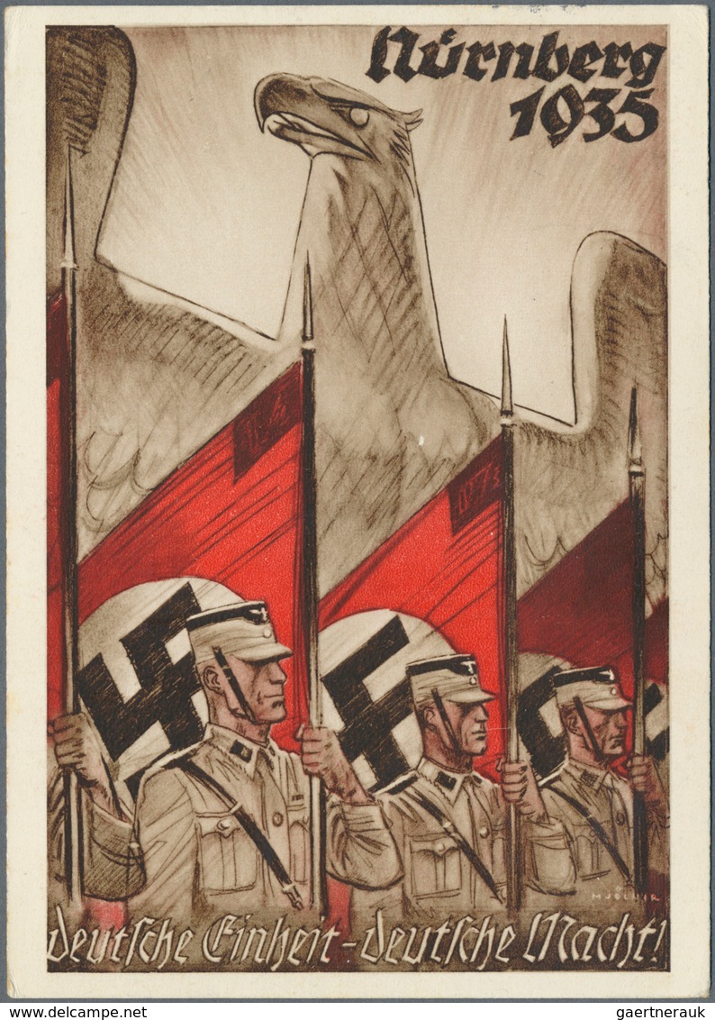 21356 Ansichtskarten: Propaganda: 1900/1945, meist III.Reich, Sammlungspartie von 139 Briefen und Karten m