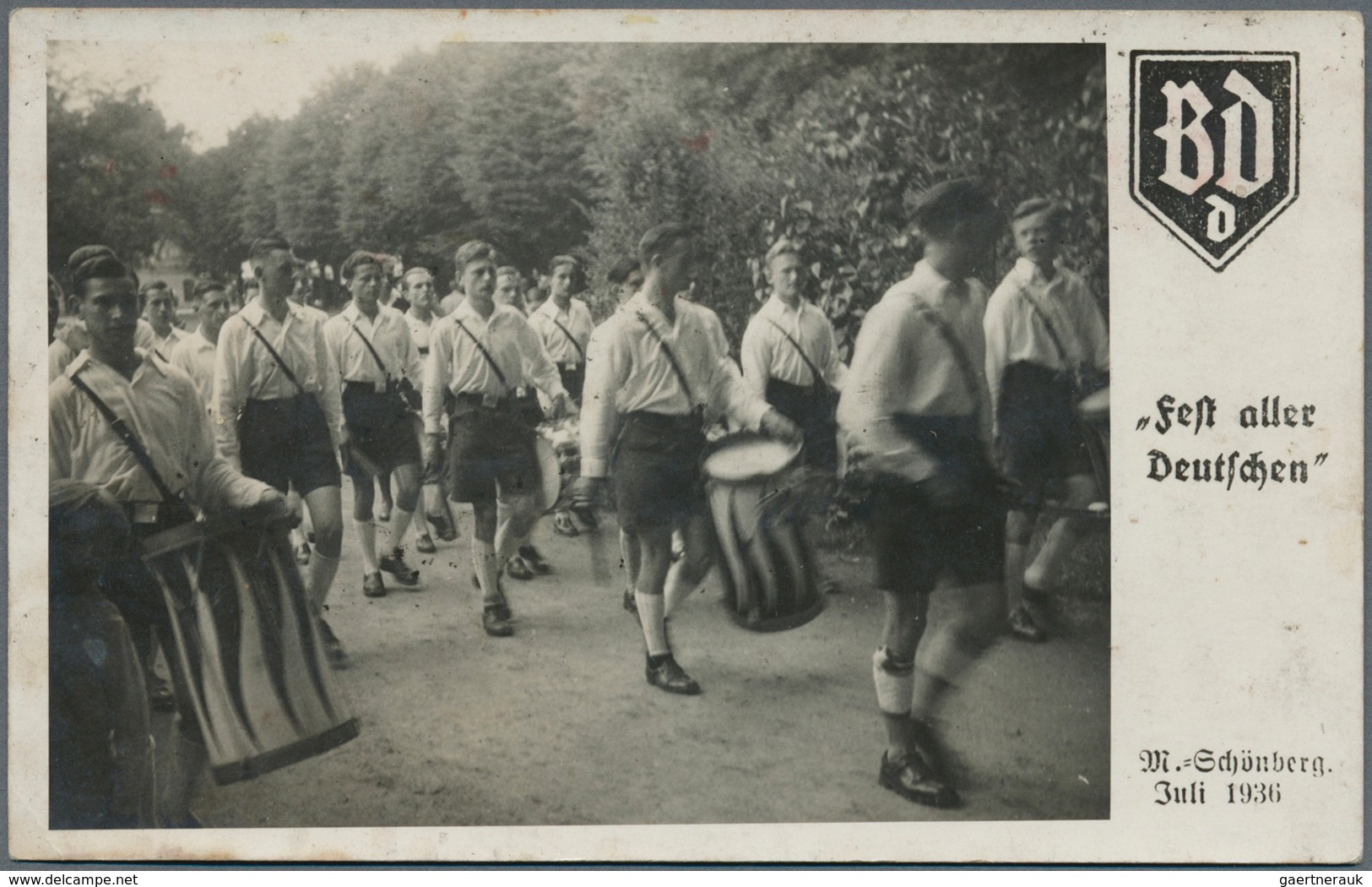 21367 Ansichtskarten: Propaganda: 1938, Hauptversammlung Des Bundes Der Deutschen (BdD) In Mährisch Schönb - Political Parties & Elections