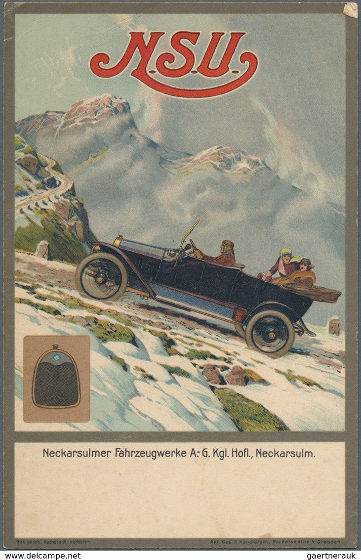 21400 Ansichtskarten: Motive / Thematics: AUTO/MOTORRAD: Insges. 11 Karten - 1905, "Intern. Markt U. Ausst - Autres & Non Classés