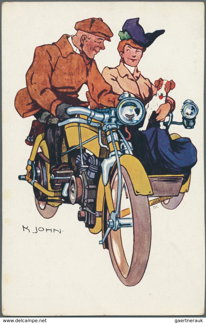 21400 Ansichtskarten: Motive / Thematics: AUTO/MOTORRAD: insges. 11 Karten - 1905, "Intern. Markt u. Ausst