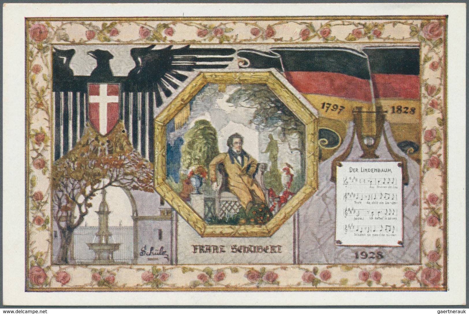 21539 Ansichtskarten: Motive / Thematics: MUSIK / KOMPONISTEN, Franz Schubert (1797-1828), österreichische - Other & Unclassified