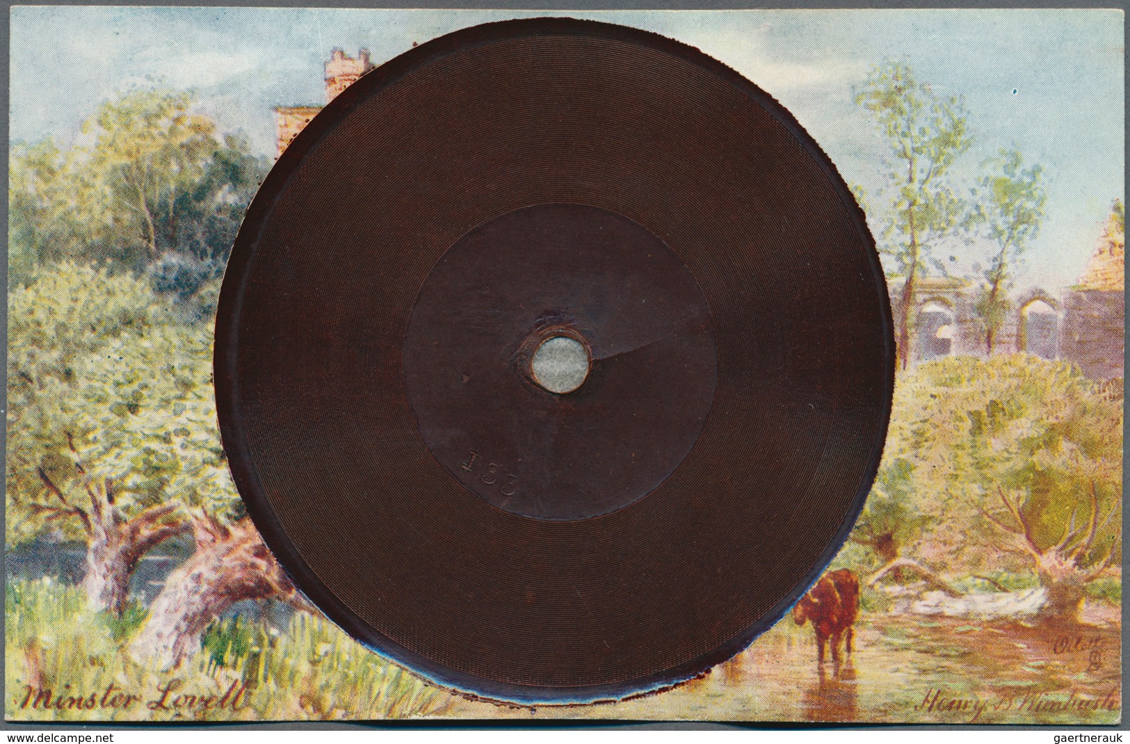 21555 Ansichtskarten: Motive / Thematics: SCHALLPLATTENKARTEN, "Tuck's Gramophone Record Postcards" 4er-Se - Other & Unclassified