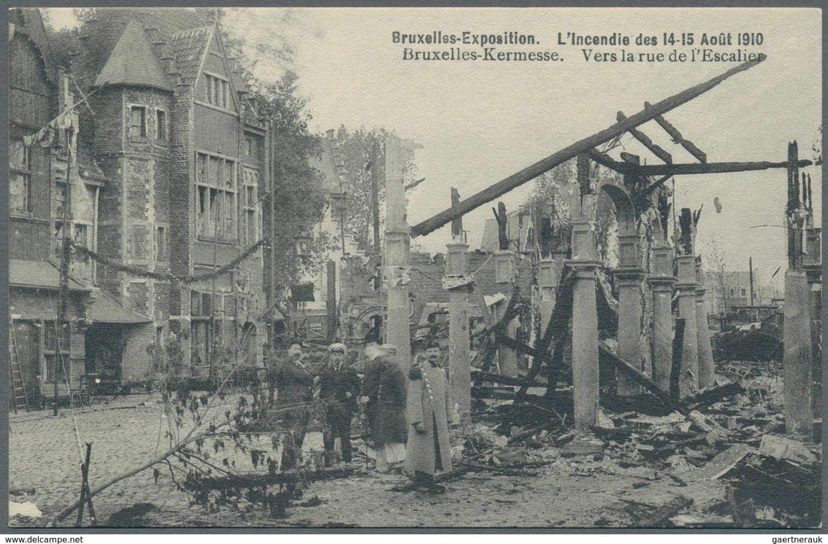 21626 Ansichtskarten: Alle Welt: BELGIEN, Bruxelles Brüssel Brand Während Der Weltausstellung EXPO 1910, R - Unclassified