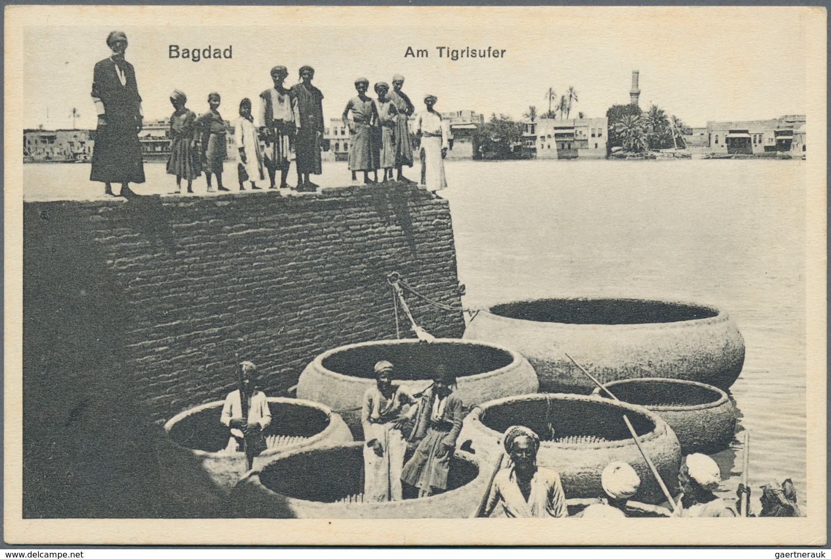 21638 Ansichtskarten: Alle Welt: IRAK / BAGDAD / BASRA, Ca. 1900/30, Album Mit Ca. 170 Karten, Dabei Einig - Zonder Classificatie