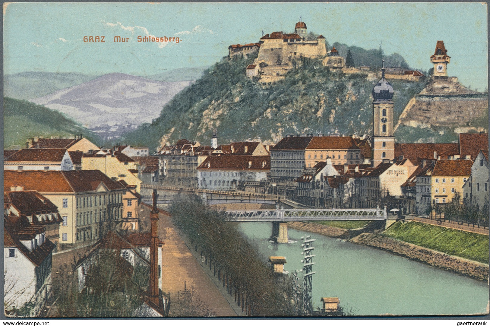 21663 Ansichtskarten: Österreich: 1905/1921 ca., SPENDENMARKEN auf Ansichtskarten: aussergewöhnliches Konv