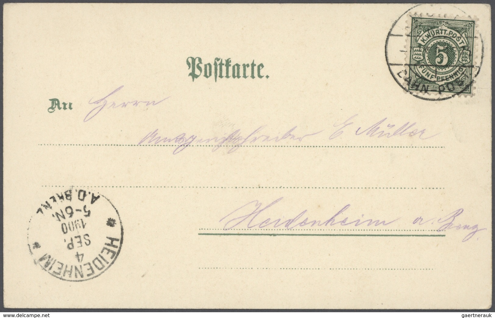 21665 Ansichtskarten: Deutschland: 1898/1930, Nachlaßposten Mit über 500 Sauberen Meist Gebrauchten Ansich - Other & Unclassified