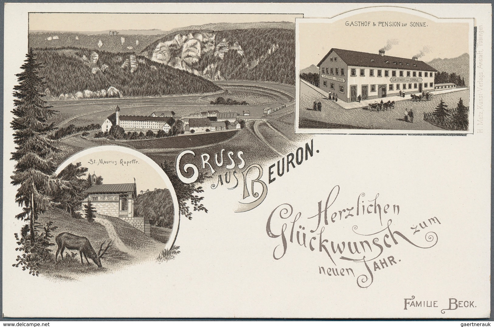 21667 Ansichtskarten: Deutschland: DEUTSCHLAND, ca. 1900/40, kl. Posten mit ca. 120 Karten, der Schwerpunk