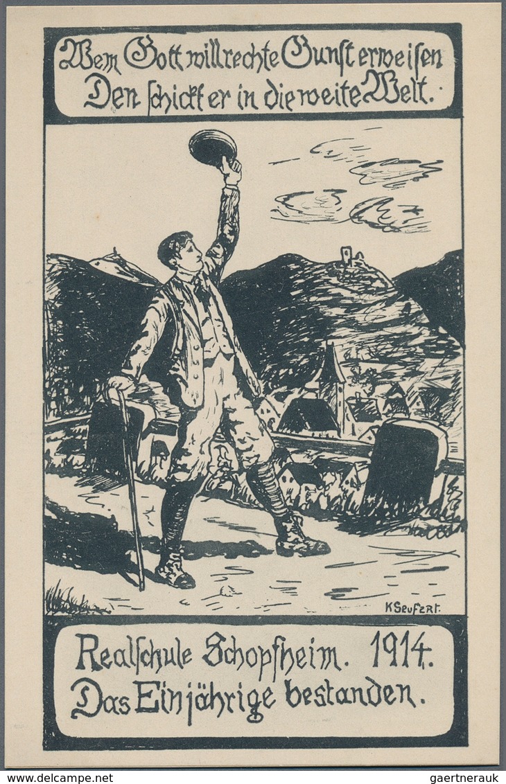 21667 Ansichtskarten: Deutschland: DEUTSCHLAND, ca. 1900/40, kl. Posten mit ca. 120 Karten, der Schwerpunk