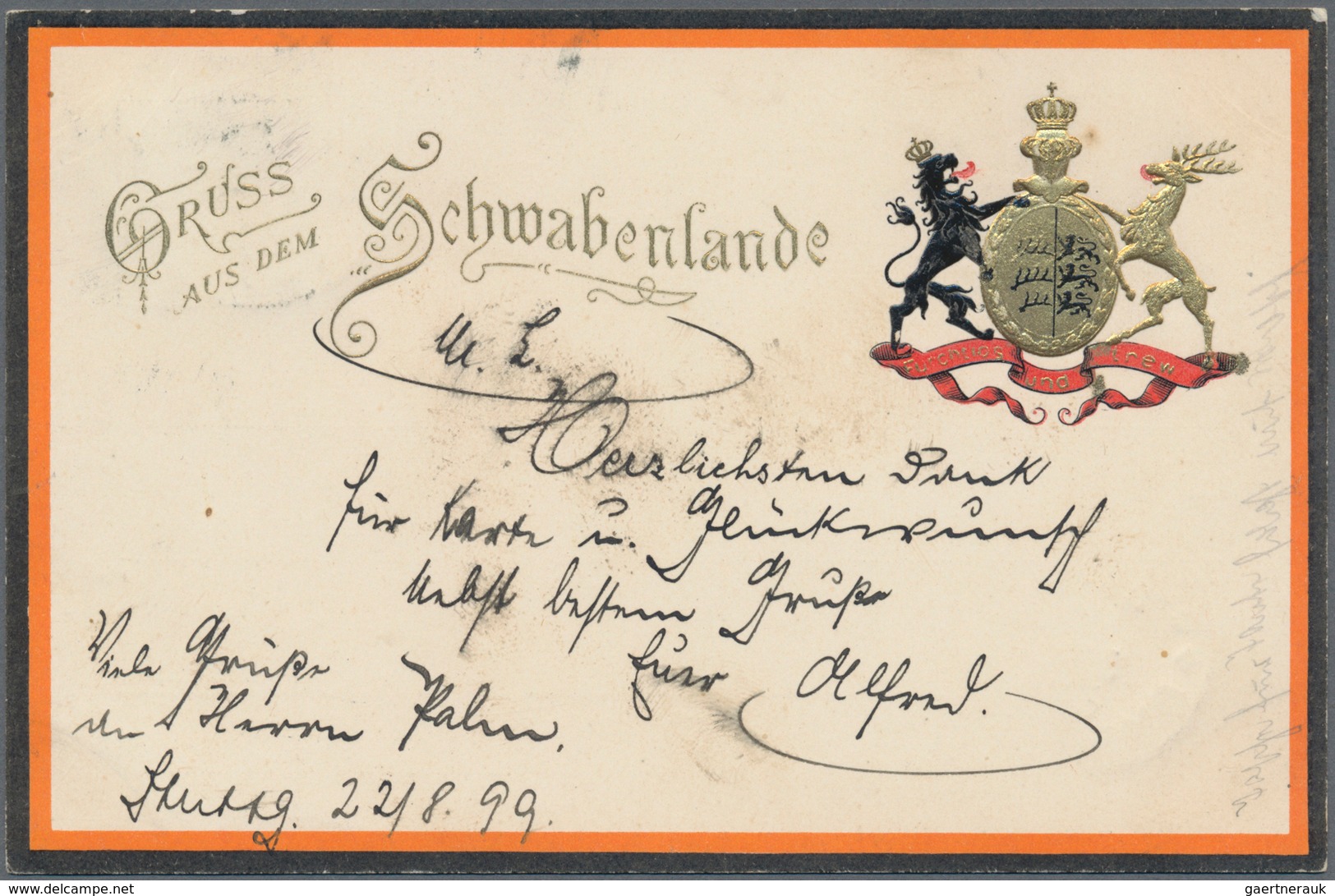 21670 Ansichtskarten: Baden-Württemberg: 1899/1910, Sammlung von 50 Karten verschiedener württembergischer