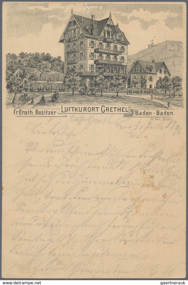 21671 Ansichtskarten: Baden-Württemberg: BADEN-BADEN (alte PLZ 7570), 18 Nur Bessere Historische Ansichtsk - Other & Unclassified