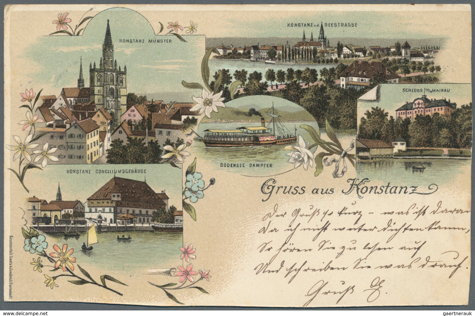 21680 Ansichtskarten: Baden-Württemberg: KONSTANZ und Umgebung, (alte PLZ 7750-7759) Partie von schätzungs