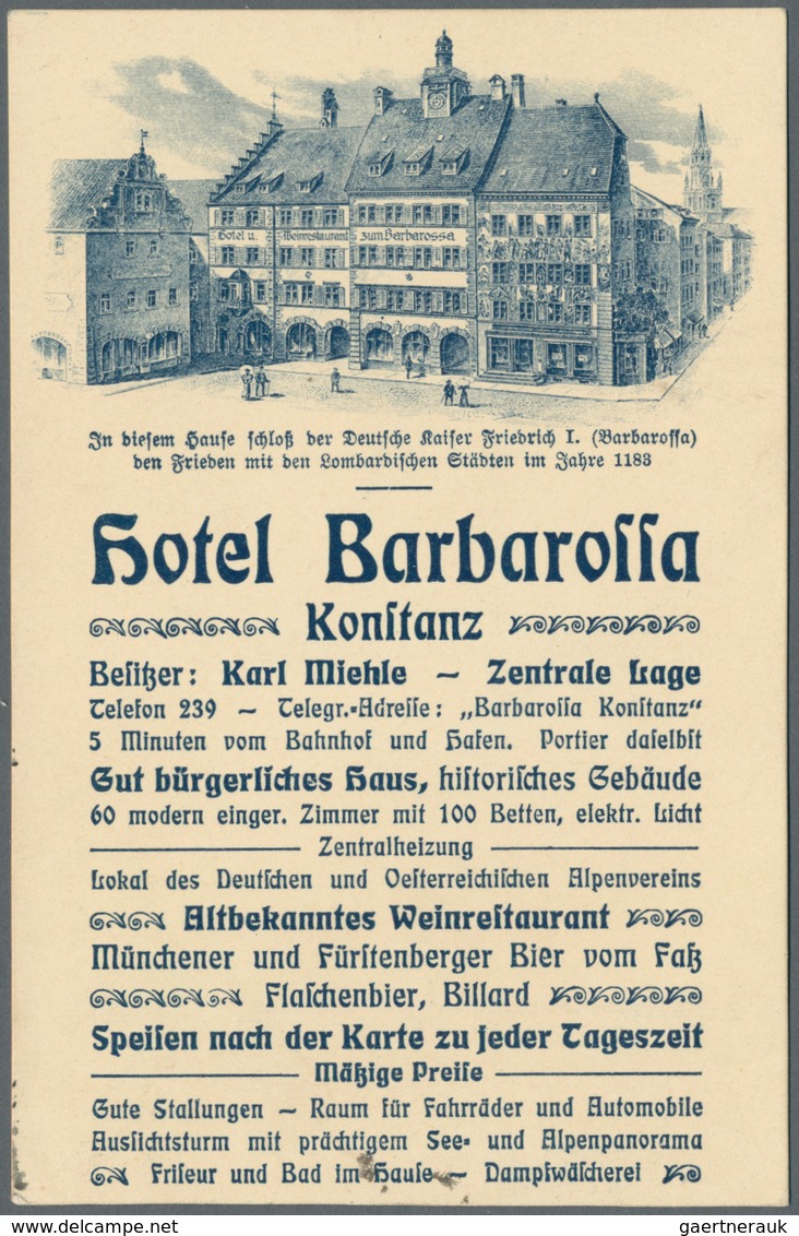 21680 Ansichtskarten: Baden-Württemberg: KONSTANZ und Umgebung, (alte PLZ 7750-7759) Partie von schätzungs