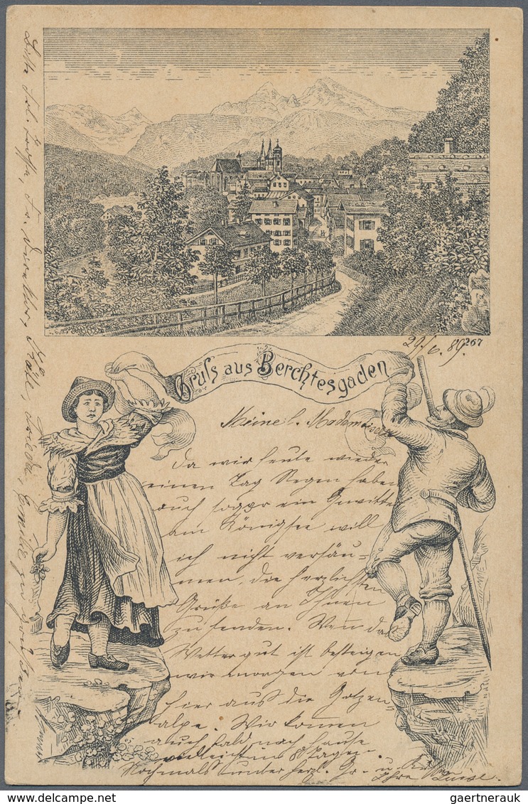 21697 Ansichtskarten: Bayern: BERCHTESGADEN Und Umgebung (alte PLZ 824), Ein Werthaltiger Bestand An 42 Hi - Other & Unclassified